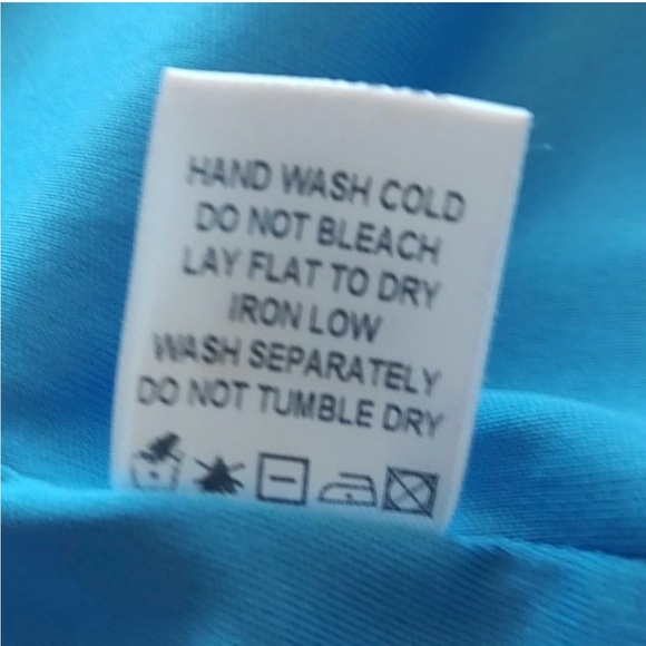 Super Down Dress sz L Blue Selena Bodycon Mini Open Back High Neck Revolve - Picture 12 of 12